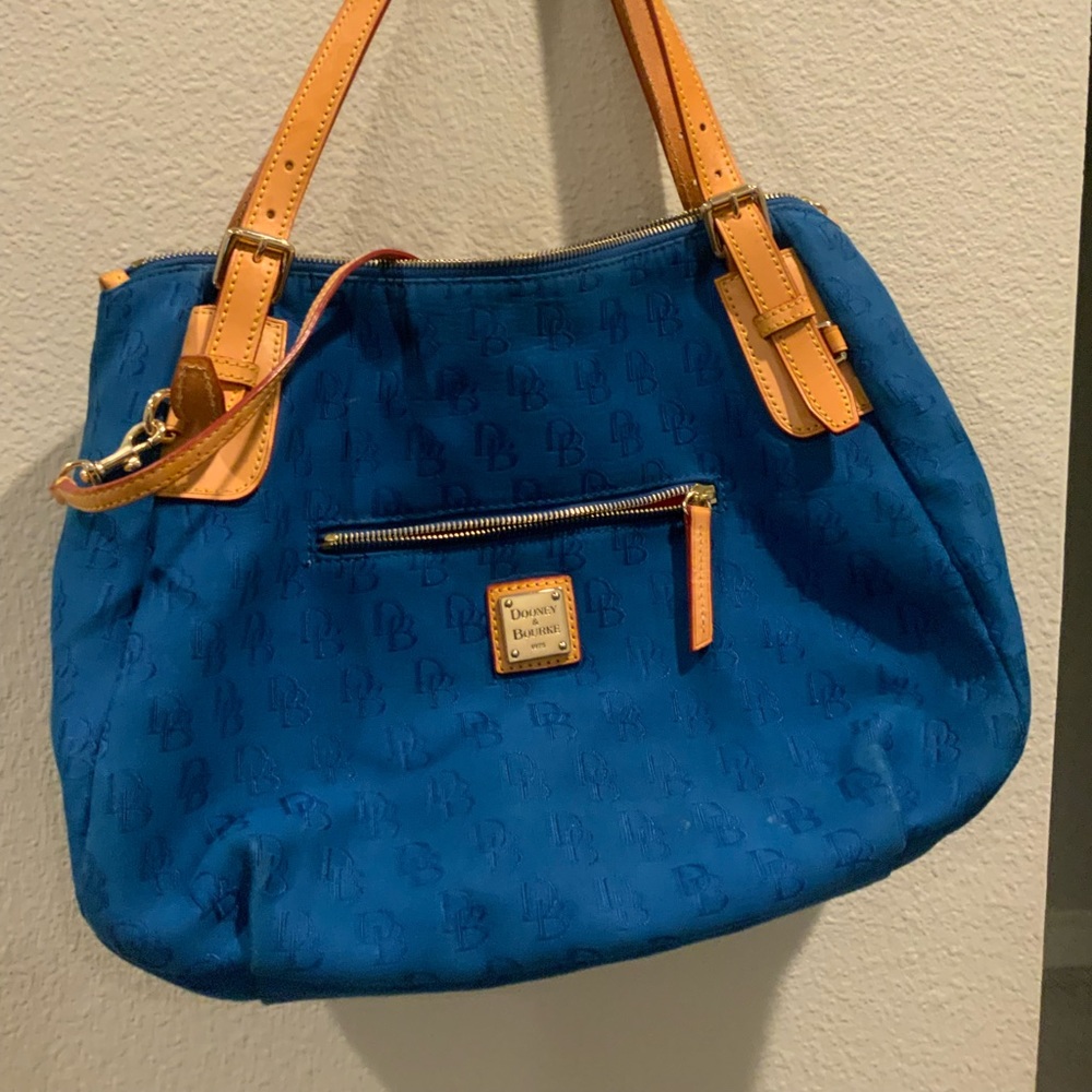 Dooney & Bourke royal blue logo bag